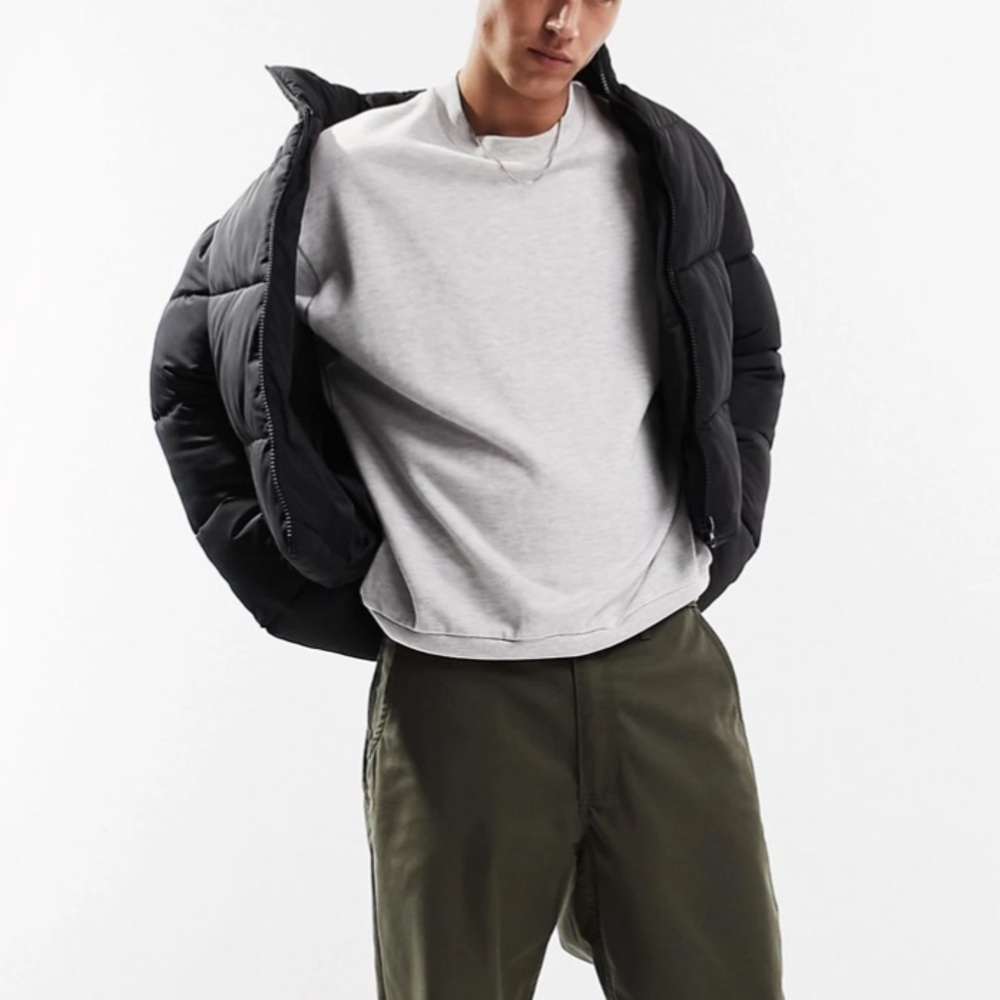 ASOS black puffer jacket